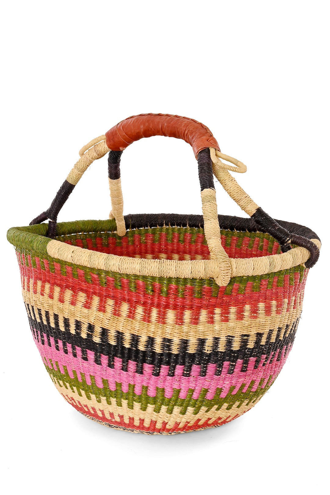 One of a Kind Handwoven Bolga Basket