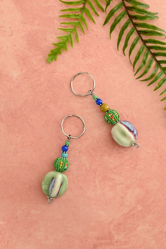 Chunky Beaded Keychain - Assorted Colors
