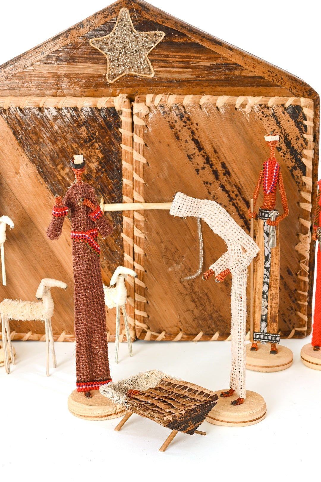 10-Piece Nativity Scene with Banana Fiber Box