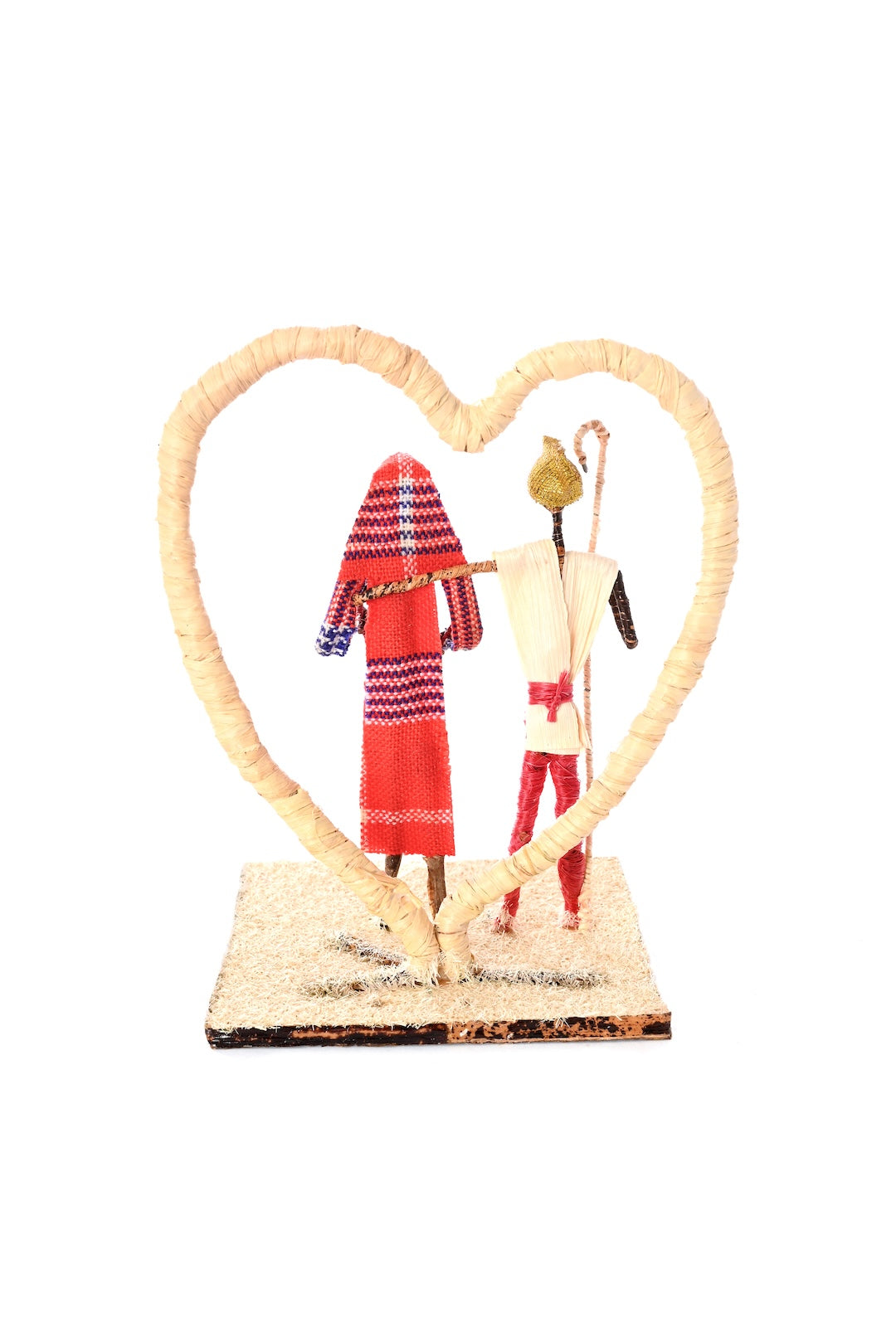 Banana Fiber Loving Couple Sculpture