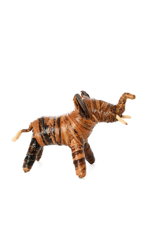 Banana Fiber Elephant Sculpture