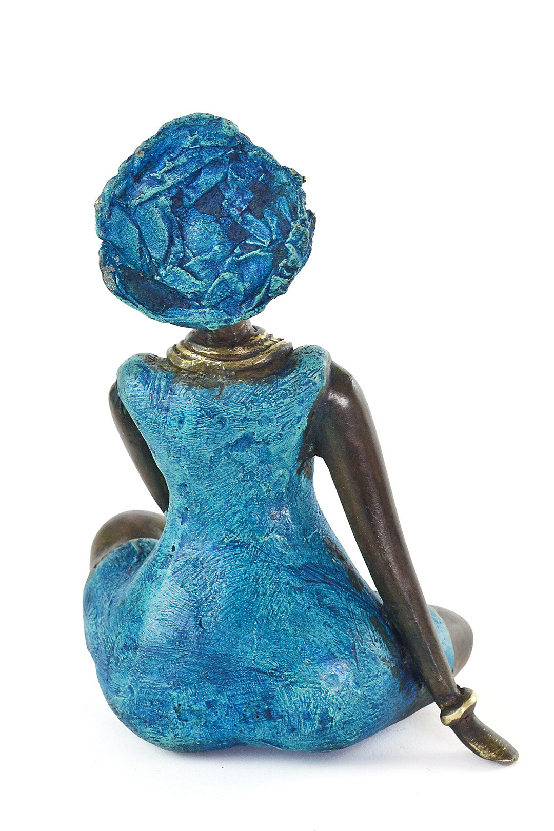 La Femme en Bleu Lost Wax Bronze Sculpture