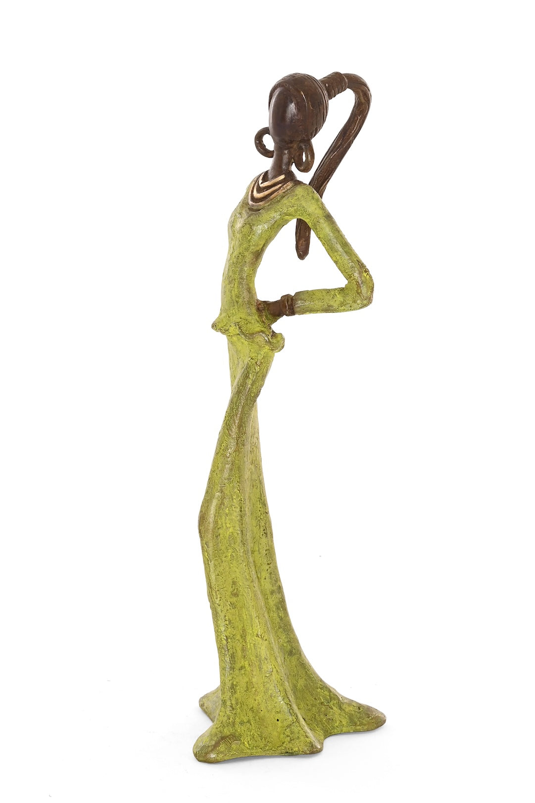 Rooted in Confidence Burkina Bronze Sculpture