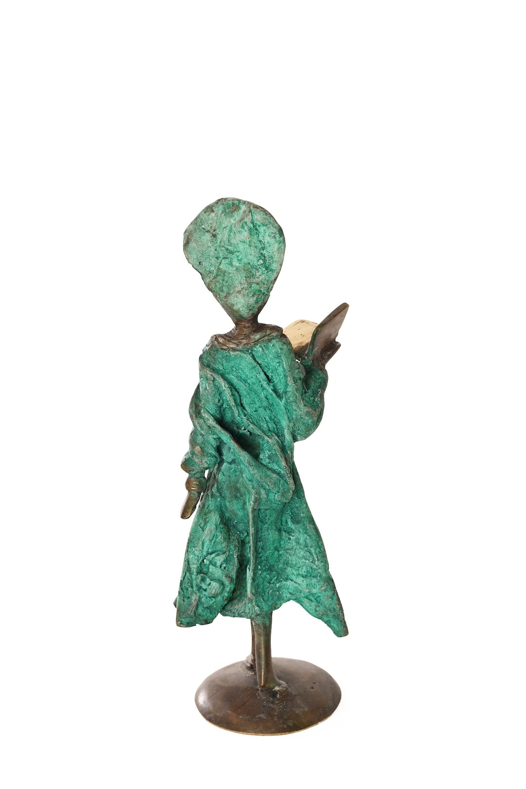 Robed Reader One-of-a-Kind Bronze Sculpture