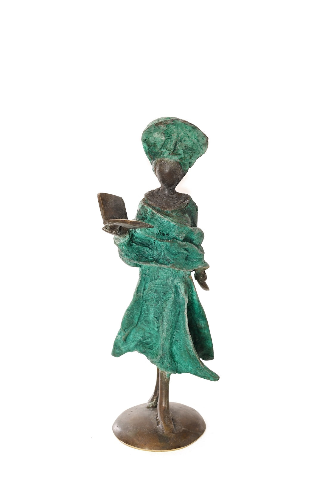 Robed Reader One-of-a-Kind Bronze Sculpture