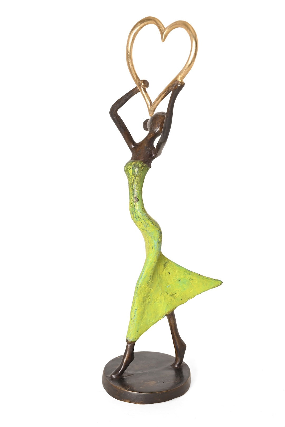 Lifted Heart One-of-a-Kind Bronze Sculpture