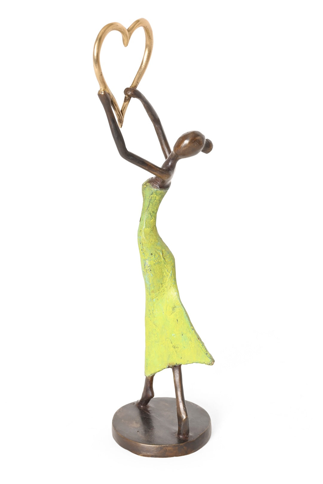 Lifted Heart One-of-a-Kind Bronze Sculpture