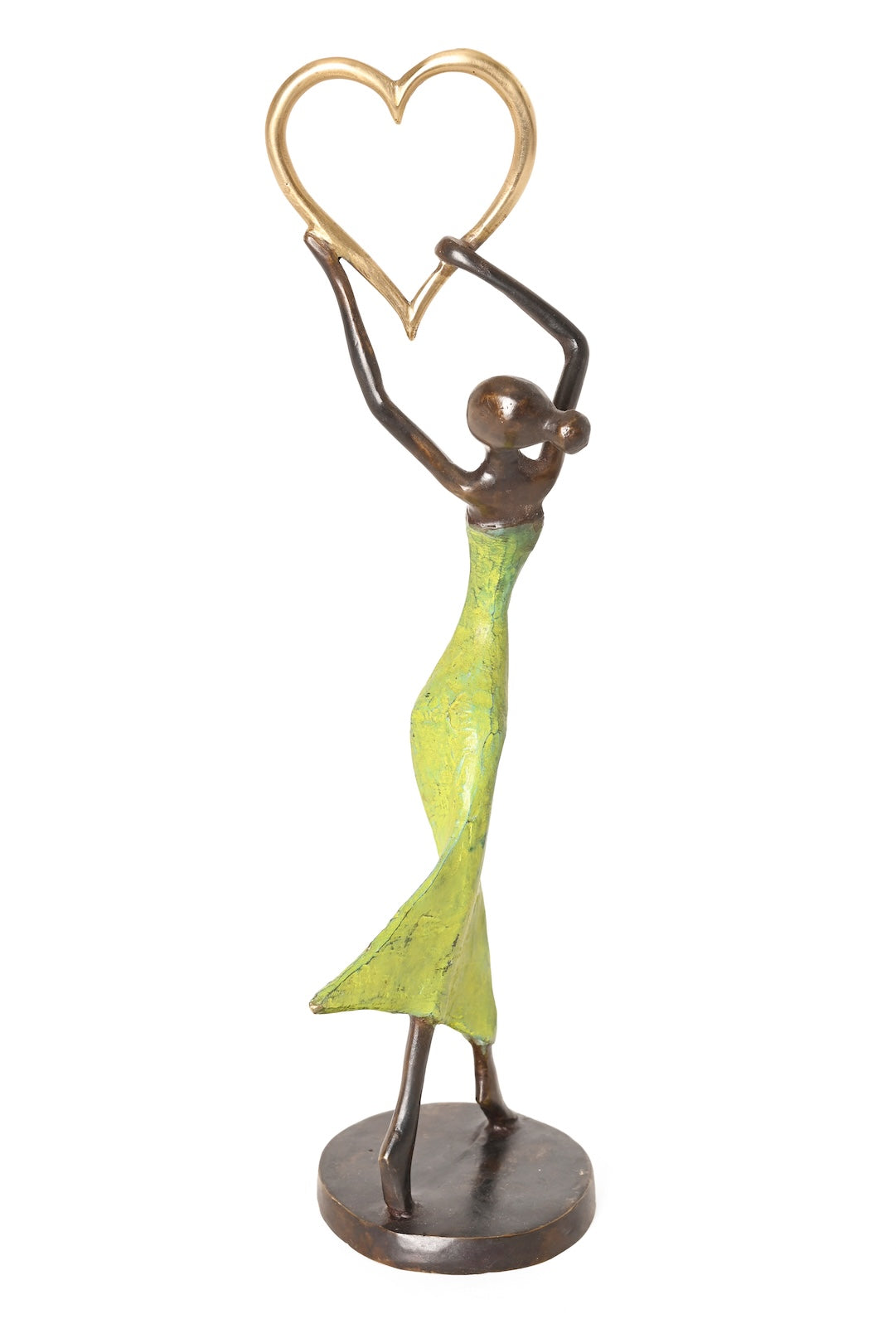 Lifted Heart One-of-a-Kind Bronze Sculpture