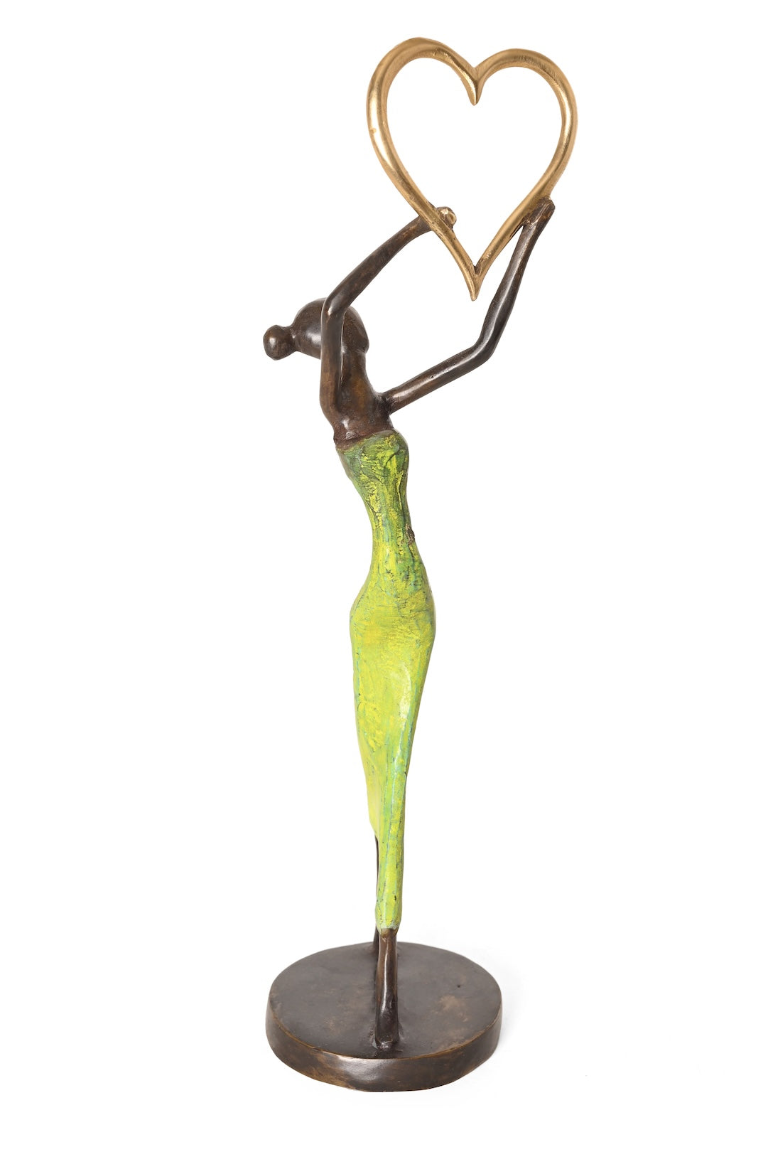 Lifted Heart One-of-a-Kind Bronze Sculpture