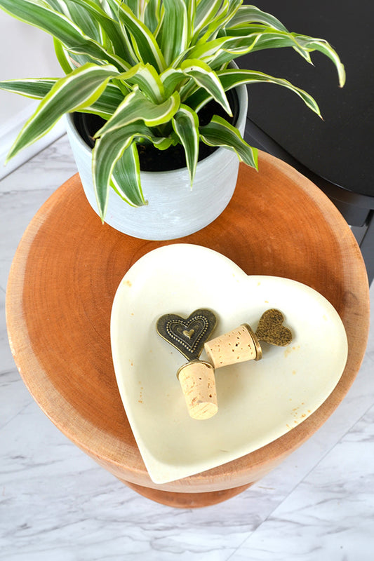 Brass Heart Bottle Stoppers