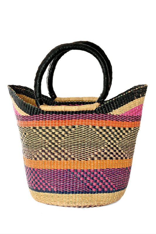 One-of-a-Kind Wing Shopper with Leather Handles