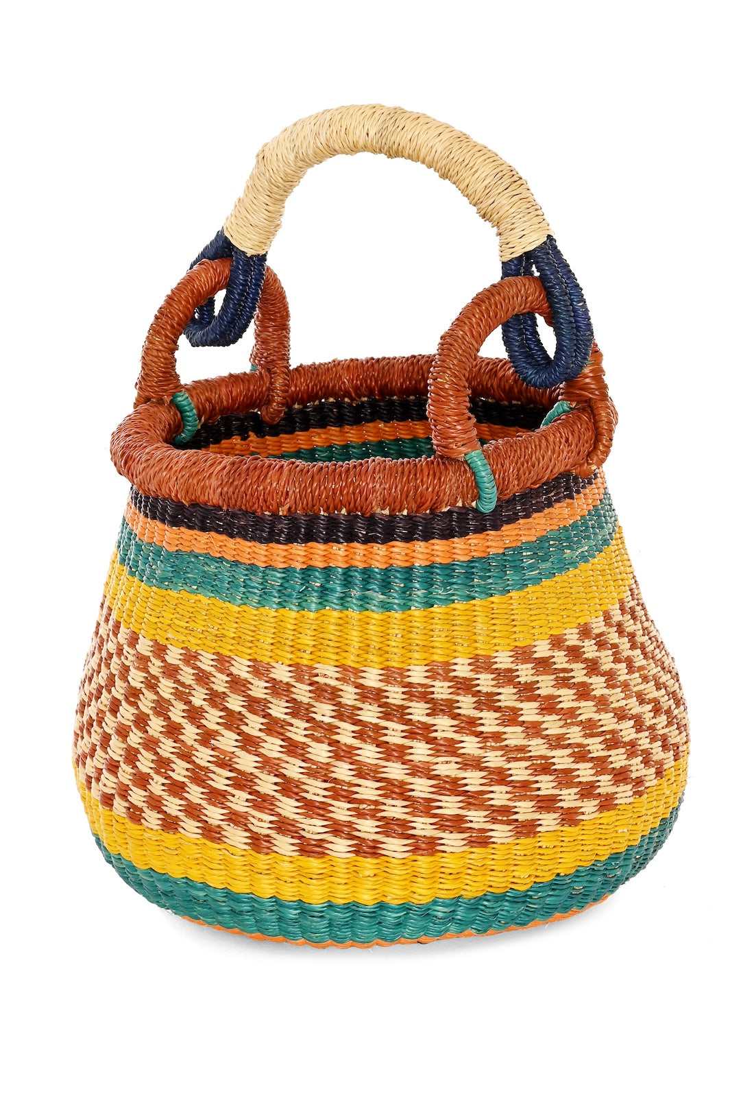 Golden Hearth Baby Bolga Kettle Basket - One of a Kind