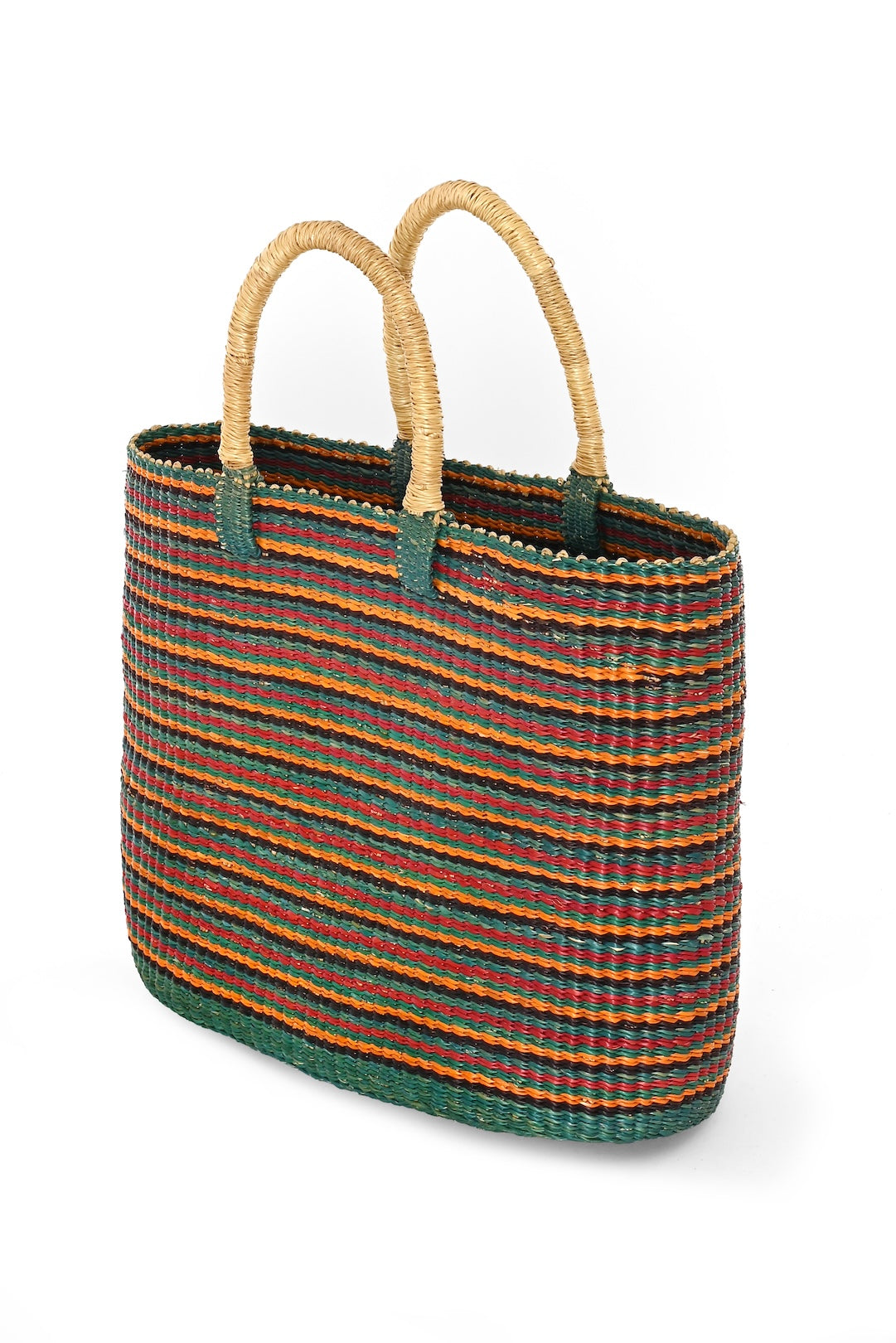 Autumn Canopy Woven Tote Basket - One of a Kind