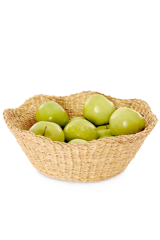 Natural Bolga Crown Fruit Basket