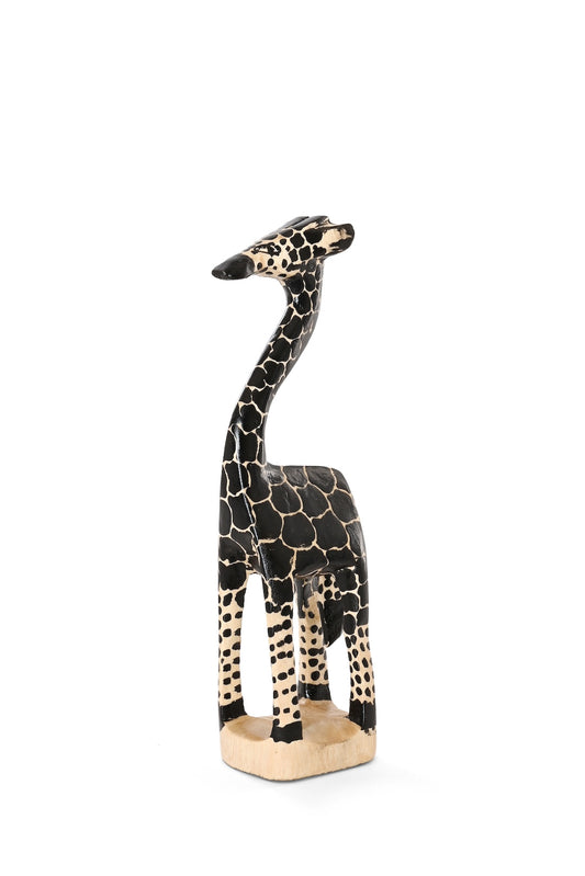 Small Ebony Spots Jacaranda Giraffe Sculpture