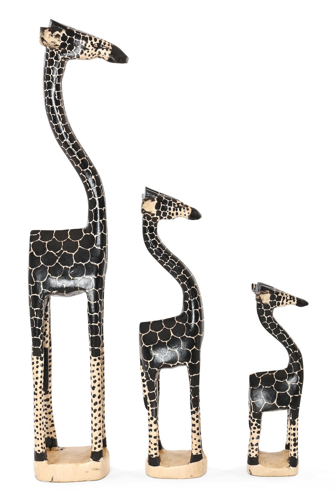 Medium Ebony Spots Jacaranda Giraffe Sculpture