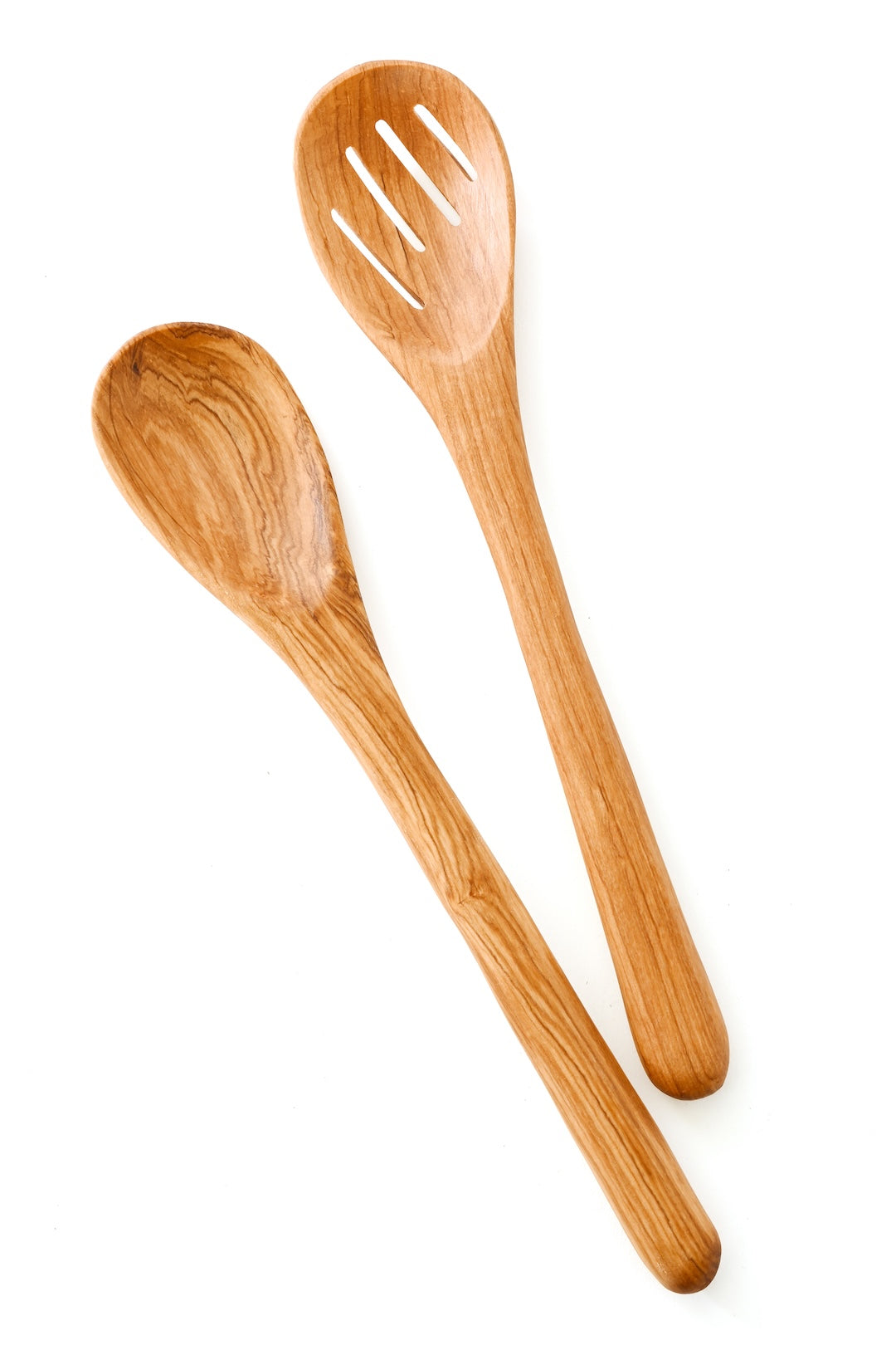 Kenyan Olive Wood Slatted Salad Servers