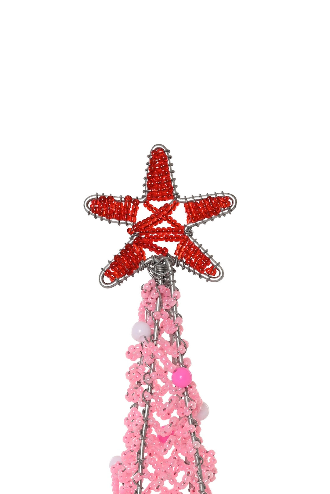 Sugarplum Pink Beaded Christmas Tree