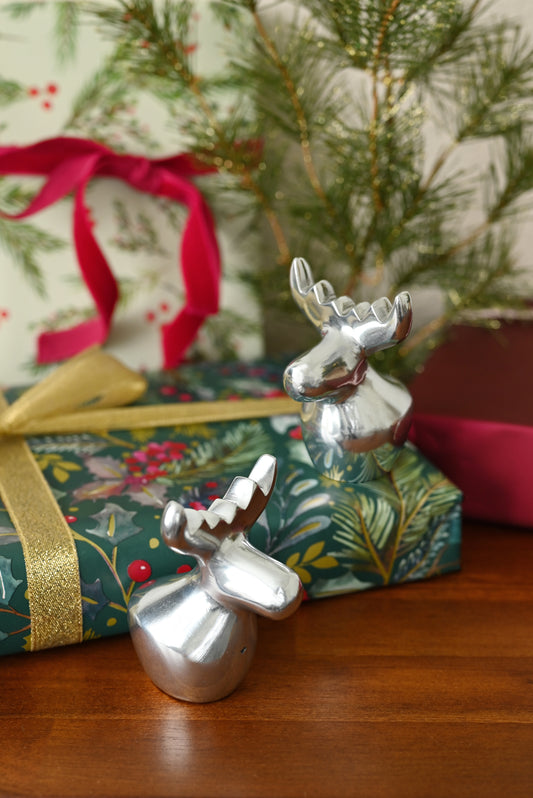 Recycled Metal Reindeer Sculpture