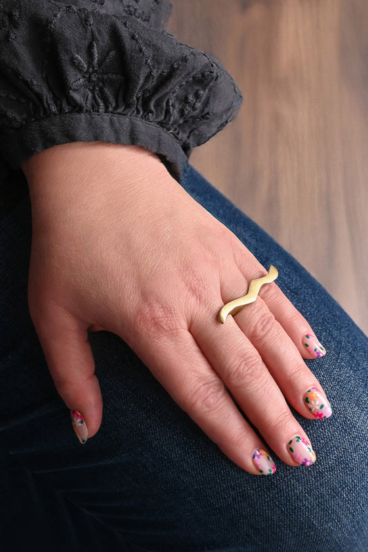 Kenyan Brass Wander Ring - Two Sizes