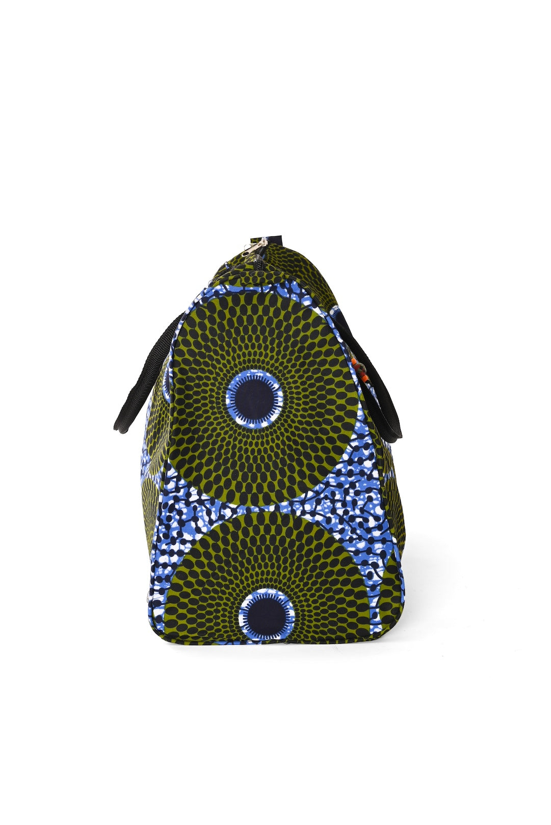 African Wax Cloth Overnighter Duffle Bag - One of a Kind
