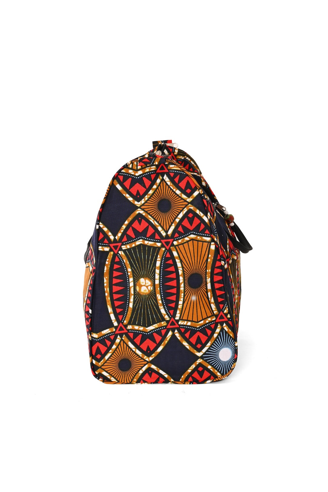 African Wax Cloth Overnighter Duffle Bag - One of a Kind