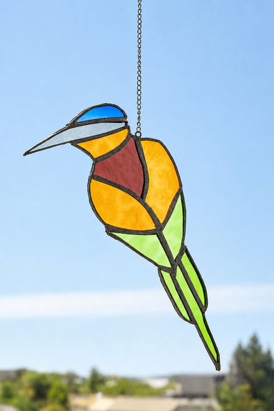 Stained Glass Bee Eater Light Catcher