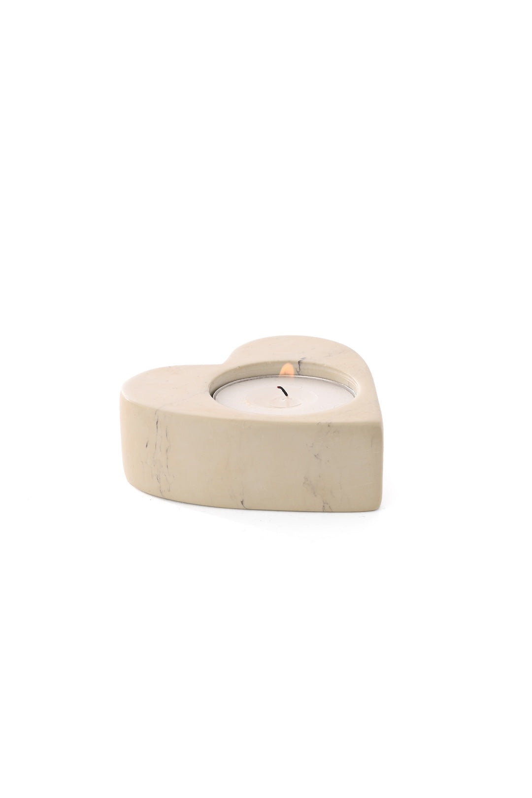 Soapstone Heart Tealight Candle Holder
