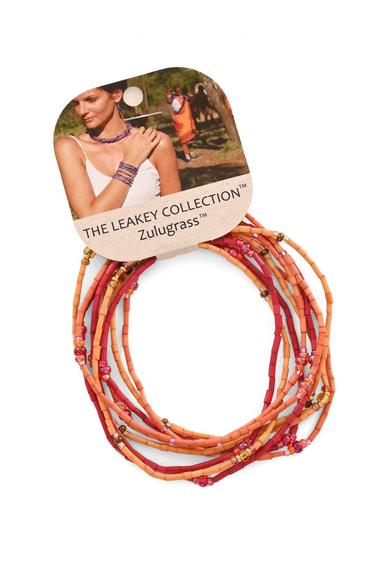 The Leakey Collection Set of 3 Zulugrass Single Strands - Snapdragon