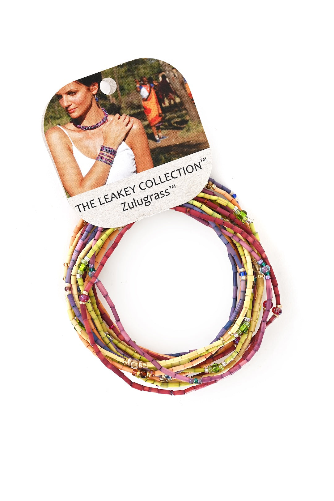 The Leakey Collection Set of 6 Zulugrass Single Strands - Wildflower