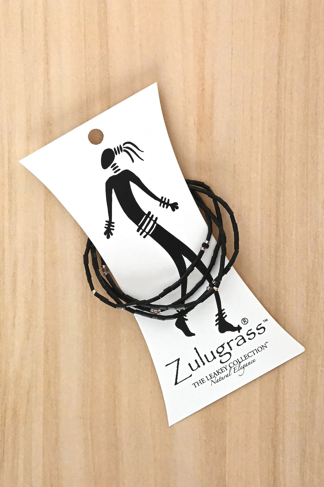 The Leakey Collection Zulugrass Single Strand - Black