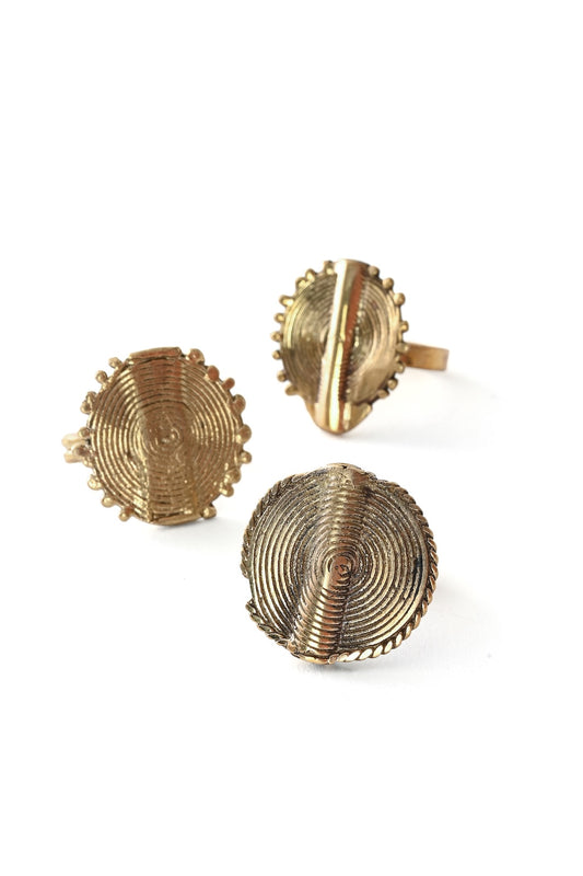 Assorted Malian Cast Brass Sun Ring - Limited Edition