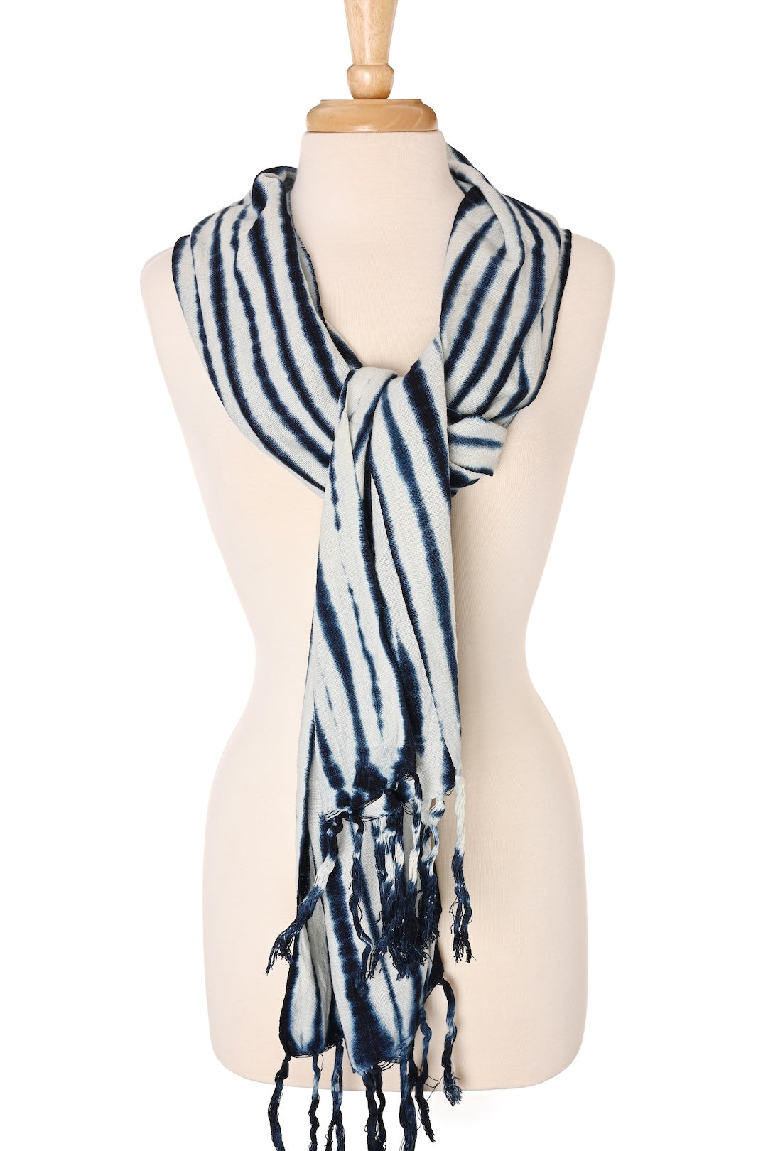 Moonlit Tide Organic Cotton Scarf from Mali