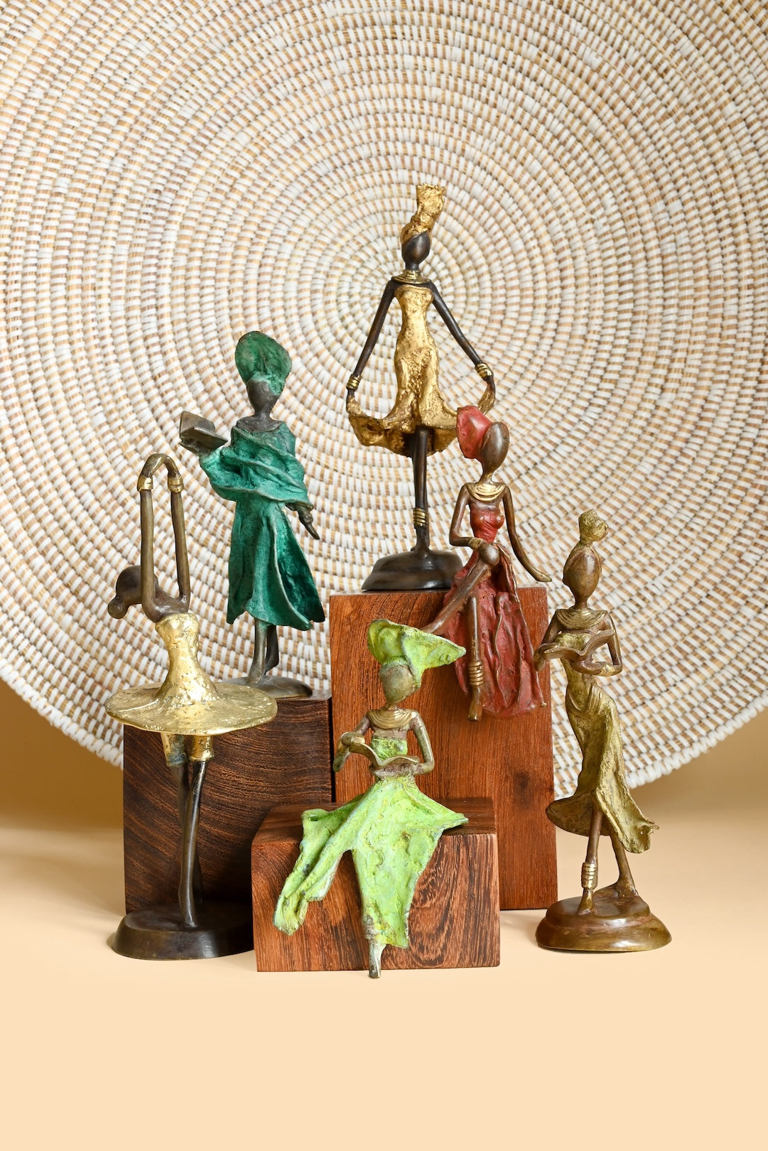 Walking Reader One-of-a-Kind Bronze Sculpture