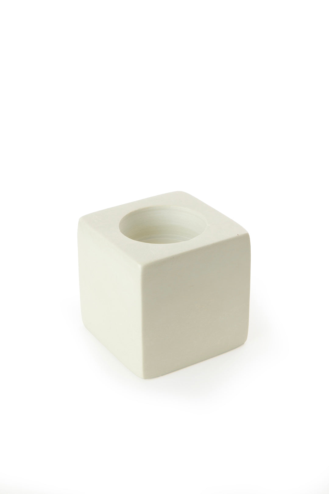 Natural Cube Soapstone Reversible Candle Holders
