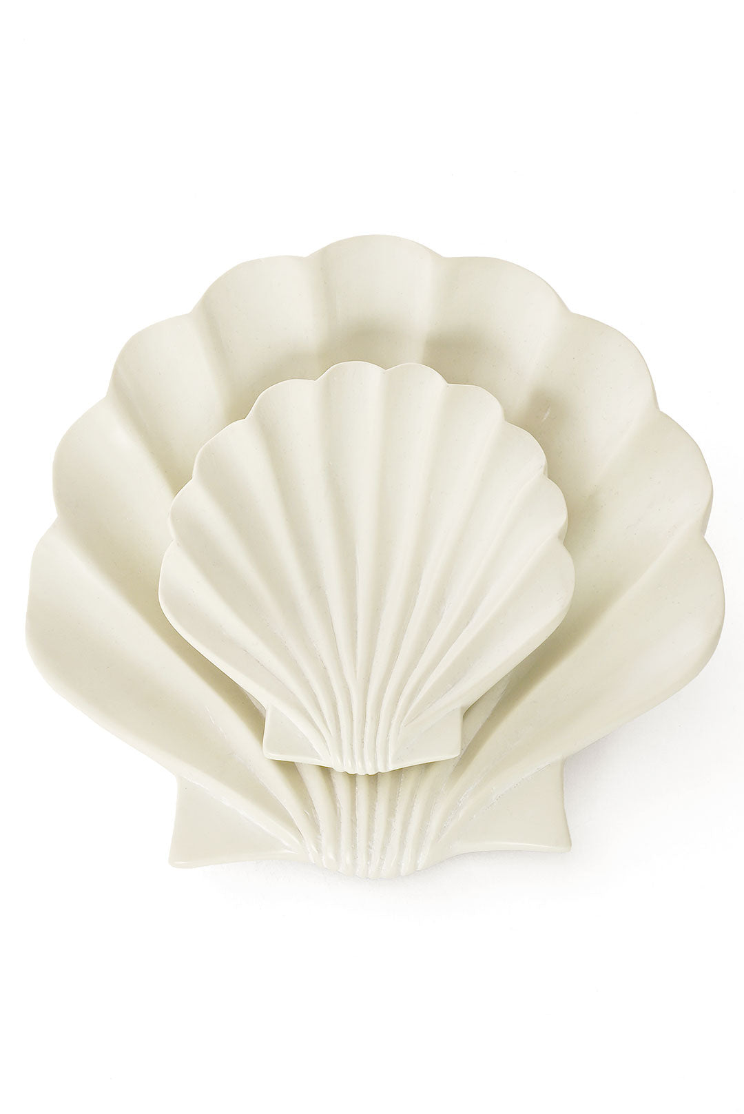 All-Natural Soapstone Scallop Shell Dishs