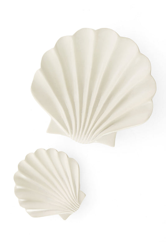 All-Natural Soapstone Scallop Shell Dishs