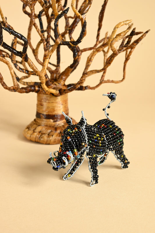 Beaded Warthog Sculpture