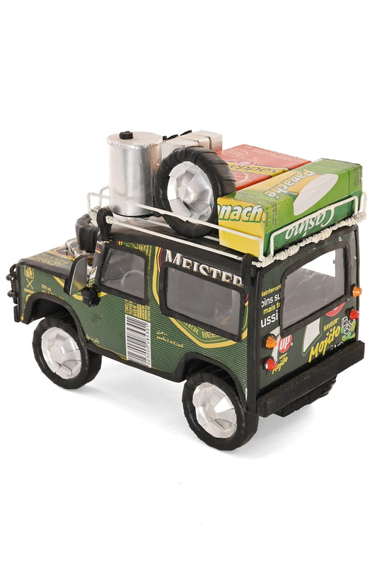 One-Of-A-Kind Recycled Beer & Soda Can Land Rover