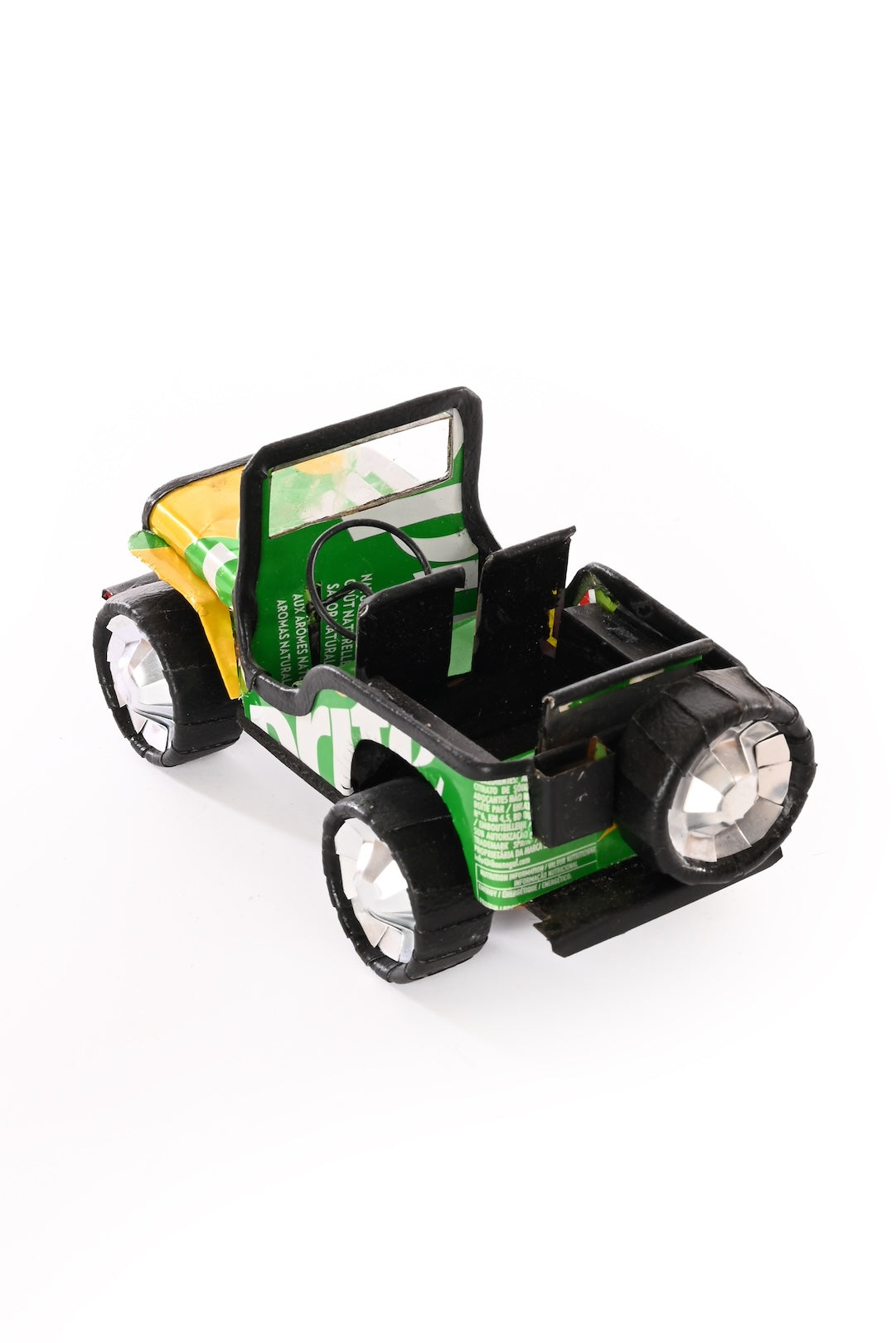 One-Of-A-Kind Recycled Pop Can Jeep - Sprite