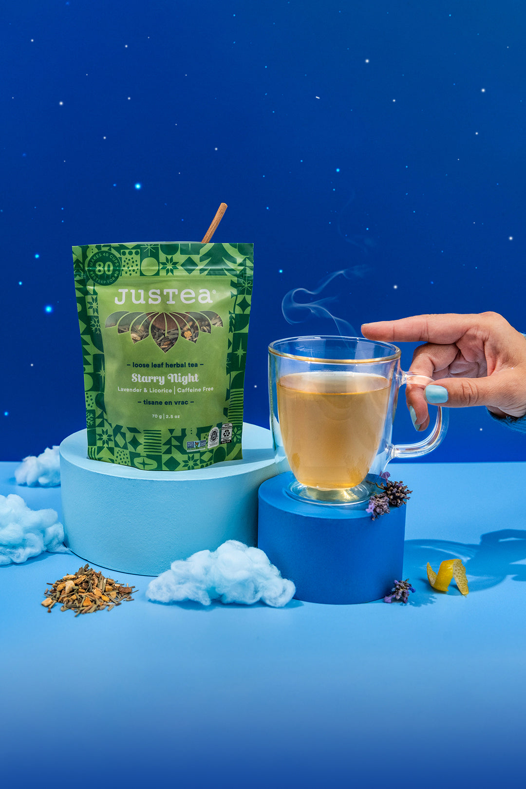 JusTea® Starry Night Loose Leaf Tea