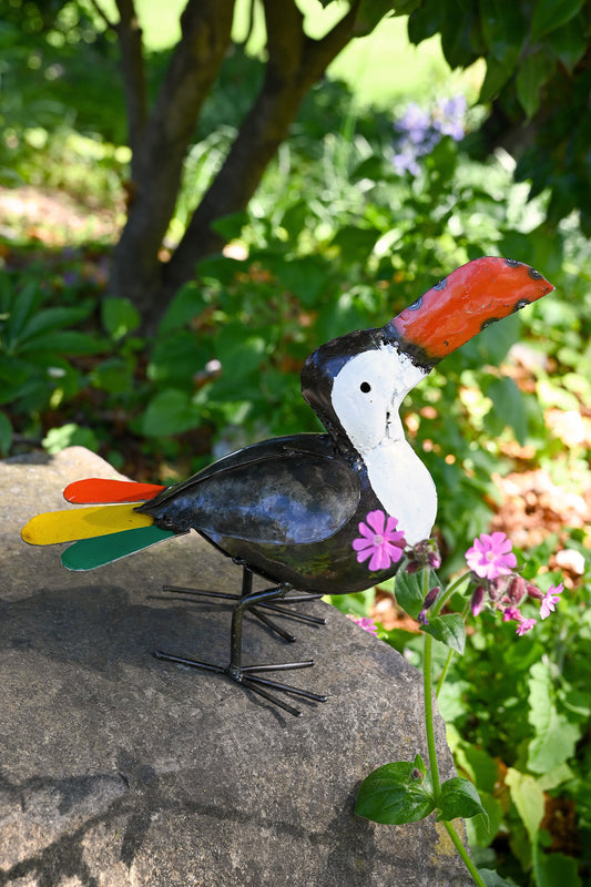 Recycled Metal Toucan Sculpture