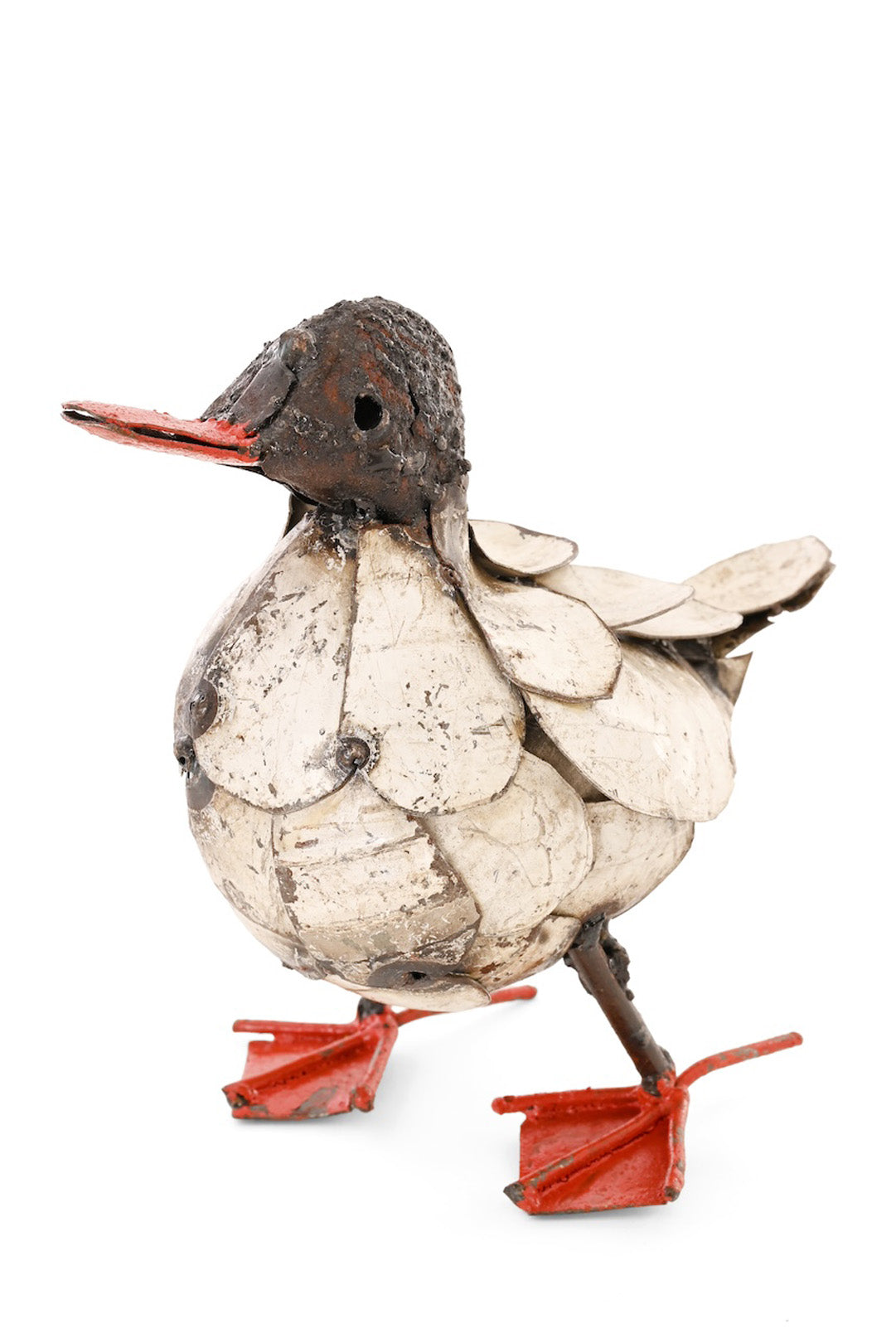 Fluffy Duck Recycled Metal Sculpture
