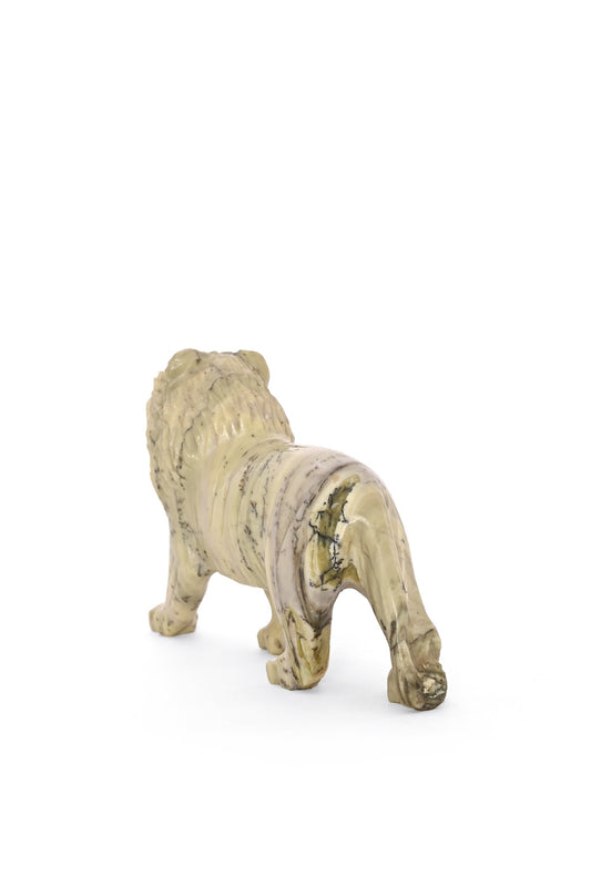 Butter Jade Lion Figurine - One of a Kind