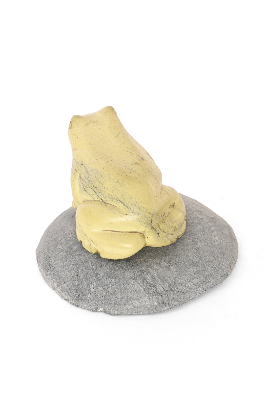 On The Pond Stone Frog Sculpture - One of a Kind