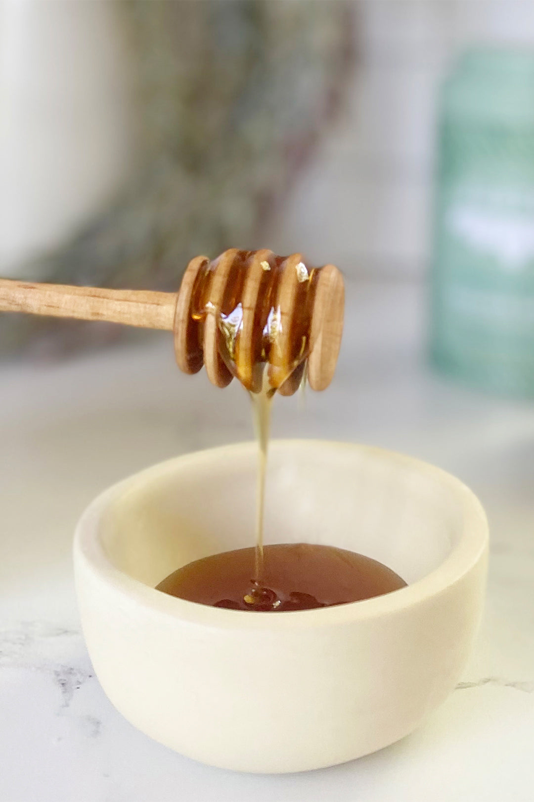 Wild Olive Wood Honey Dipper