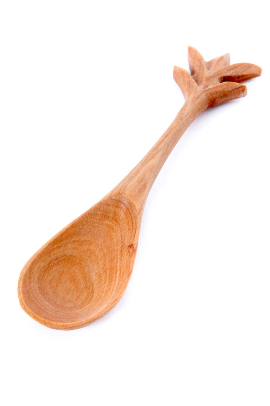 Wild Olive Wood Pineapple Spoon