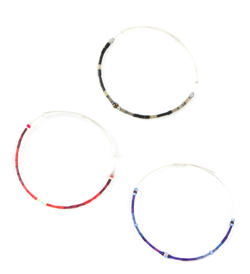 Zulugrass Adjustable Wire Hoop Bracelet - Three Colors Available