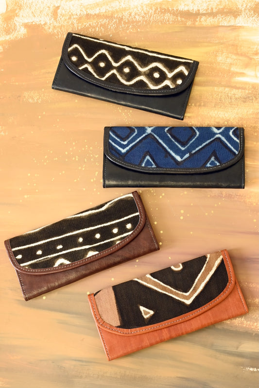 Mod Mudcloth & Leather Women's Wallet