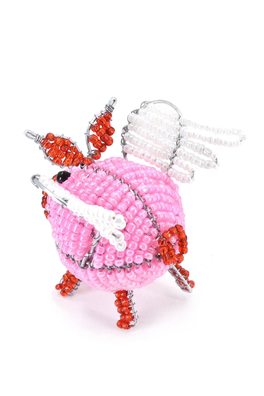 Flying Pig Beadwork Sculpture